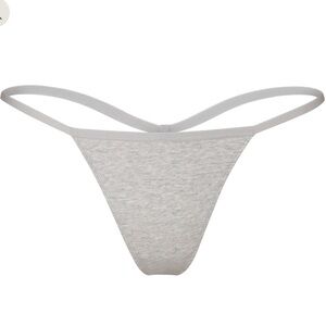 SKIMS COTTON JERSEY T-STRING THONG